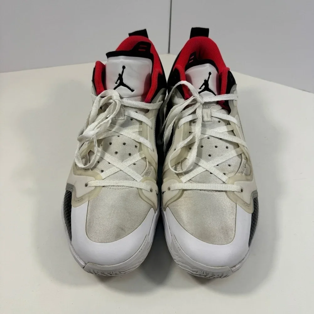 Jordan One Take 4 Men Basketball‎ Shoes White Black Red Size 12